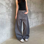Vintage Draped Black Scimitar Suit Pants
