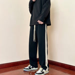 Striped Straight Loose Wide-leg Casual Pants