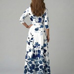 Celine | Cross Wrap Neck Midi Dress