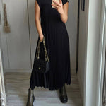 La Scintilla | Sleeveless Pleated Dress