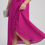 Priya | Short Sleeve Floral Wrap Midi Dress