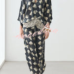 Nomad Diamond Print Kaftan Maxi Dress