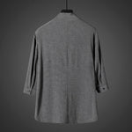 Vintage Ice Silk Loose Zen Clothes Half Sleeve T-shirt