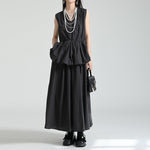 V-neck Ruffled Bud Shirt Dress