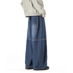 Raw-edge American Harem Straight Pants
