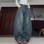 Wide-leg Retro Loose Slim Scimitar Pants