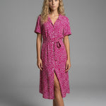 Lily Hargreaves | Floral Midi Shirt Dress For Women