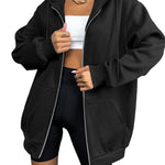 Zeagoo Women's Oversized Zip Up Hoodies