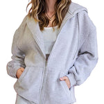 Zeagoo Women's Oversized Zip Up Hoodies