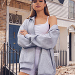 Zeagoo Women's Oversized Zip Up Hoodies