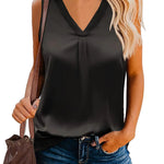 Zeagoo Women's Silk Satin Tank Tops