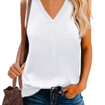 Zeagoo Women's Silk Satin Tank Tops
