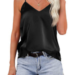Zeagoo Women's Silk Satin Tank Tops
