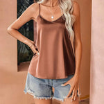 Zeagoo Women's Silk Satin Tank Tops