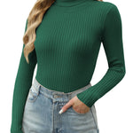 Zeagoo Women's Turtleneck Sweaters Fitted Long Sleeve Shirts