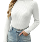 Zeagoo Women's Turtleneck Sweaters Fitted Long Sleeve Shirts