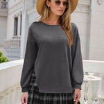 Zeagoo Women Oversized Sweatshirt Plaid Patchwork Dress