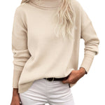 Zeagoo Women's Turtleneck Sweater Fall Winter Chunky Knitted Pullover