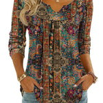 Zeagoo Dressy Casual Fashion V-neck Fall Blouses for Women Casual Work Office Loose Fit 2026 | Under $40
