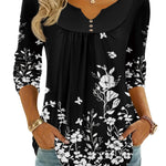 Zeagoo Dressy Casual Fashion V-neck Fall Blouses for Women Casual Work Office Loose Fit 2026 | Under $40