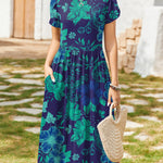 Zeagoo Women Short Sleeve Midi Dress with Pockets (US Only)