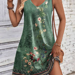Zeagoo Loose V Neck Sleeveless Sundresses Swimsuit Coverup