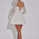 Arabella Kensington | Sparkling Long Sleeve Mini Dress For Women