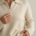 Laura - Jersey de Punto con Cuello Elegante