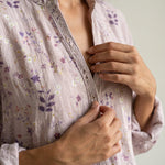 Brianna - Camisa Elegante Vintage con Estampado Floral
