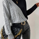 Color Block Pullover Sweater