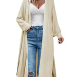 Zeagoo Women's 2023 Fall Winter Oversized Cardigan Long Sleeve Split Open Front Sweater Chunky Knit Long Duster