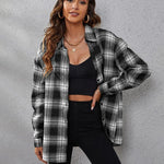 Zeagoo Womens Button Down Blouses Casual Flannel Plaid Shirts Long Sleeve Work Tops