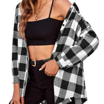 Zeagoo Womens Button Down Blouses Casual Flannel Plaid Shirts Long Sleeve Work Tops
