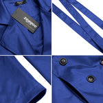 Zeagoo Women's Trench Coats Double-Breasted Long Coat with Belt (Us Only)
