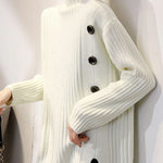 Boutique Khaki Turtleneck Thick Fall Winter Knit Sweater