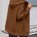 Zeagoo Women's Oversized Zip Up Hoodies