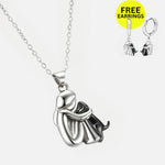 Hug Pendant Necklace with Bonus Earrings – Limited Time Offer