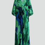 Matilda Parker | Pleated V-Neck Maxi Dress For Women