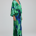 Matilda Parker | Pleated V-Neck Maxi Dress For Women