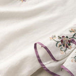 Casual White Embroideried Button Blouse Tops Half Sleeve
