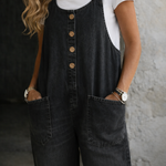 Sheila | Vintage Washed Cotton Denim Overalls