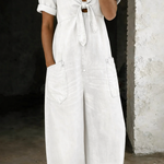 Maya | V Neck Short Sleeve Jumpsuit