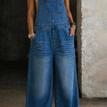 Harper | Elastic Waist Denim Jumpsuit