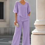 Martha | Two-Piece Wide-Leg Pant Set