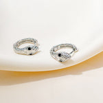 Chic Gold Serpentine Metal Copper Hoop Earrings
