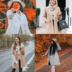Zeagoo Double-Breasted Thick Wool Coat Jacket