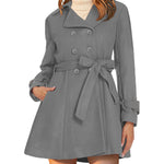 Zeagoo Double-Breasted Thick Wool Coat Jacket