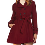 Zeagoo Double-Breasted Thick Wool Coat Jacket