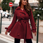 Zeagoo Double-Breasted Thick Wool Coat Jacket