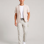 KZZ Men's Short-Sleeve Suit Jacket for Summer